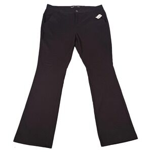 Old Navy Pants Womens 16 Black Uniform Boot Cut Stretch Chino Work Office NWT